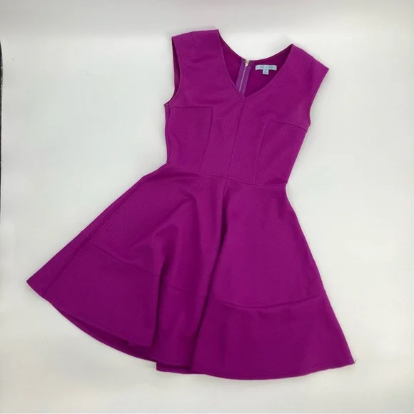 green emerald velvet dress Un Deux Trois Big Girls Velvet Square Neck Fit Flare Dress, , Green16